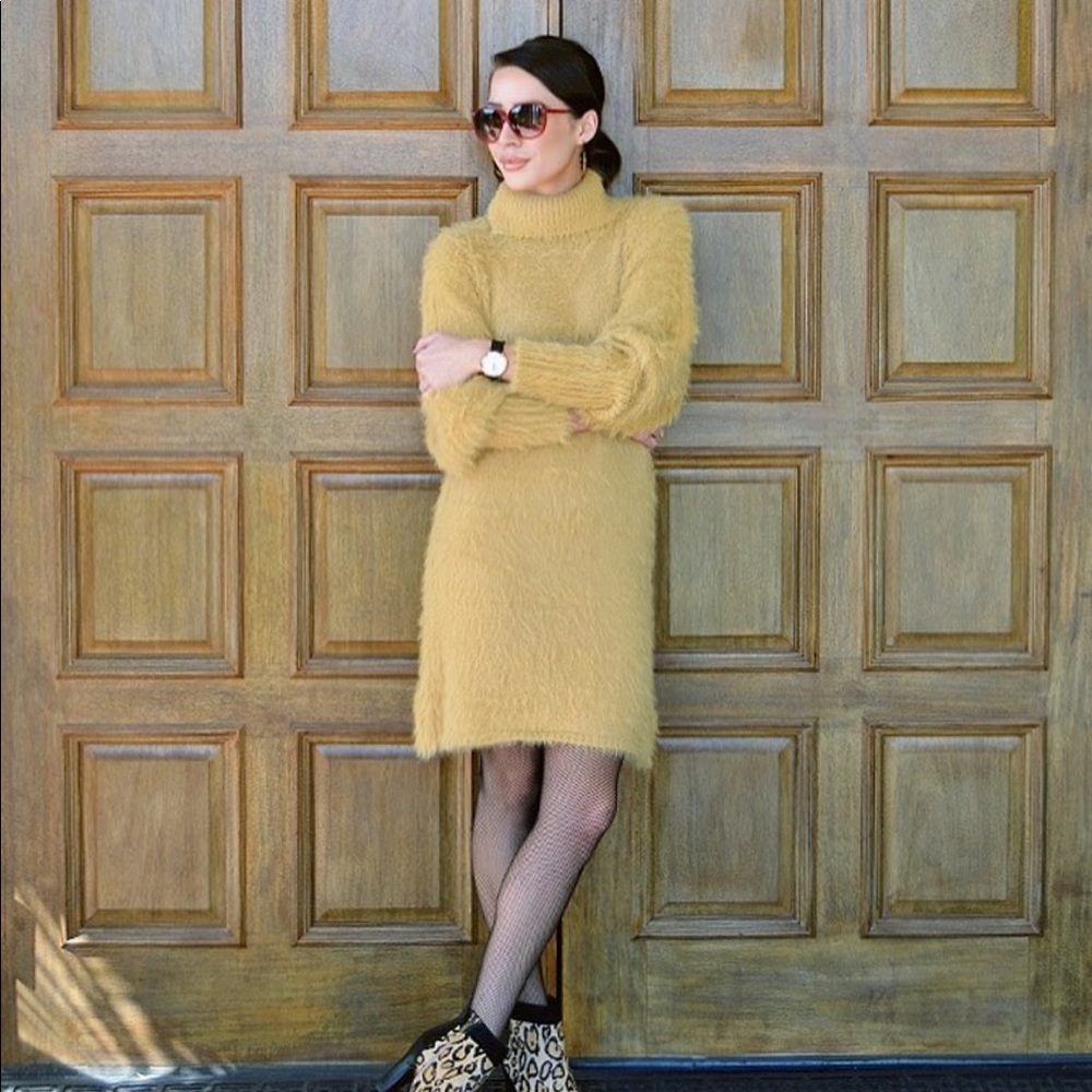 Free People Fuzzy Sweater Dress